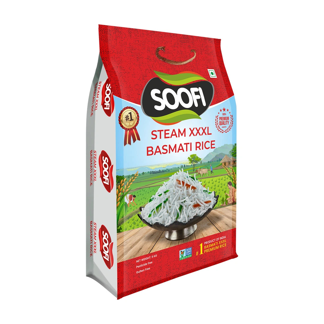 Basmati Rice Premium Quality Steam XXXL Rice 10 lbs