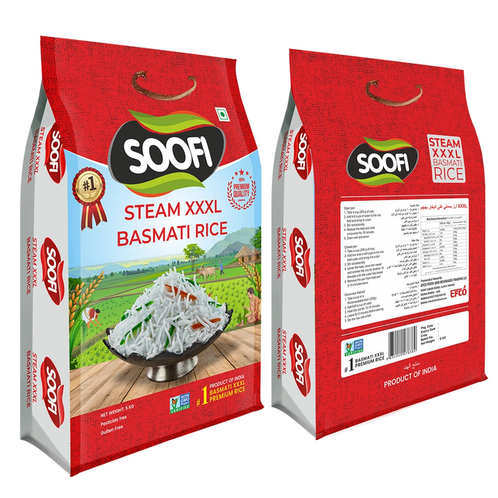 Basmati Rice Premium Quality Steam XXXL Rice 44 lbs