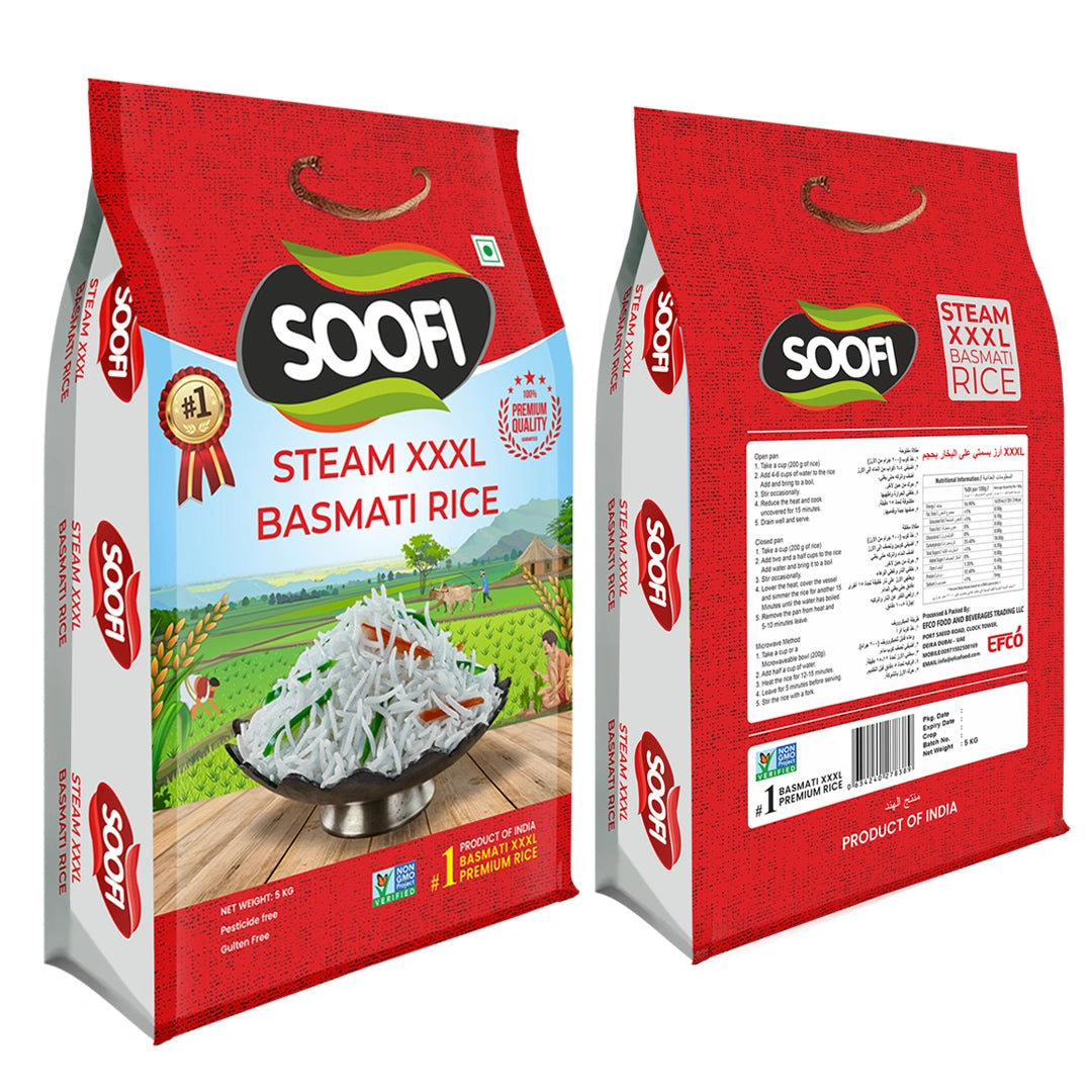 Basmati Rice Premium Quality Steam XXXL Rice 44 lbs