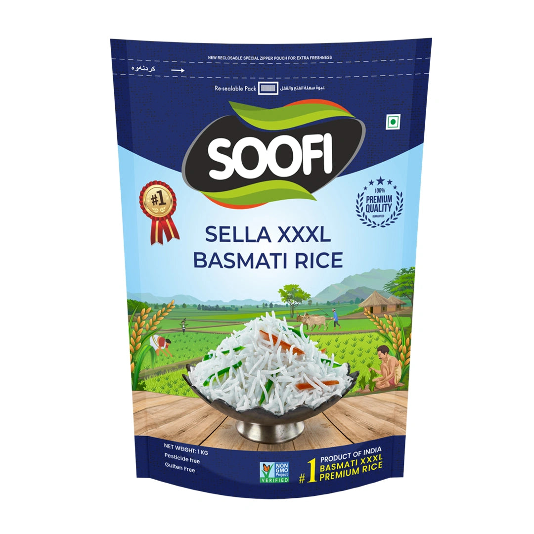 Basmati Rice Premium Quality Sella XXXL Rice 2.2 lbs
