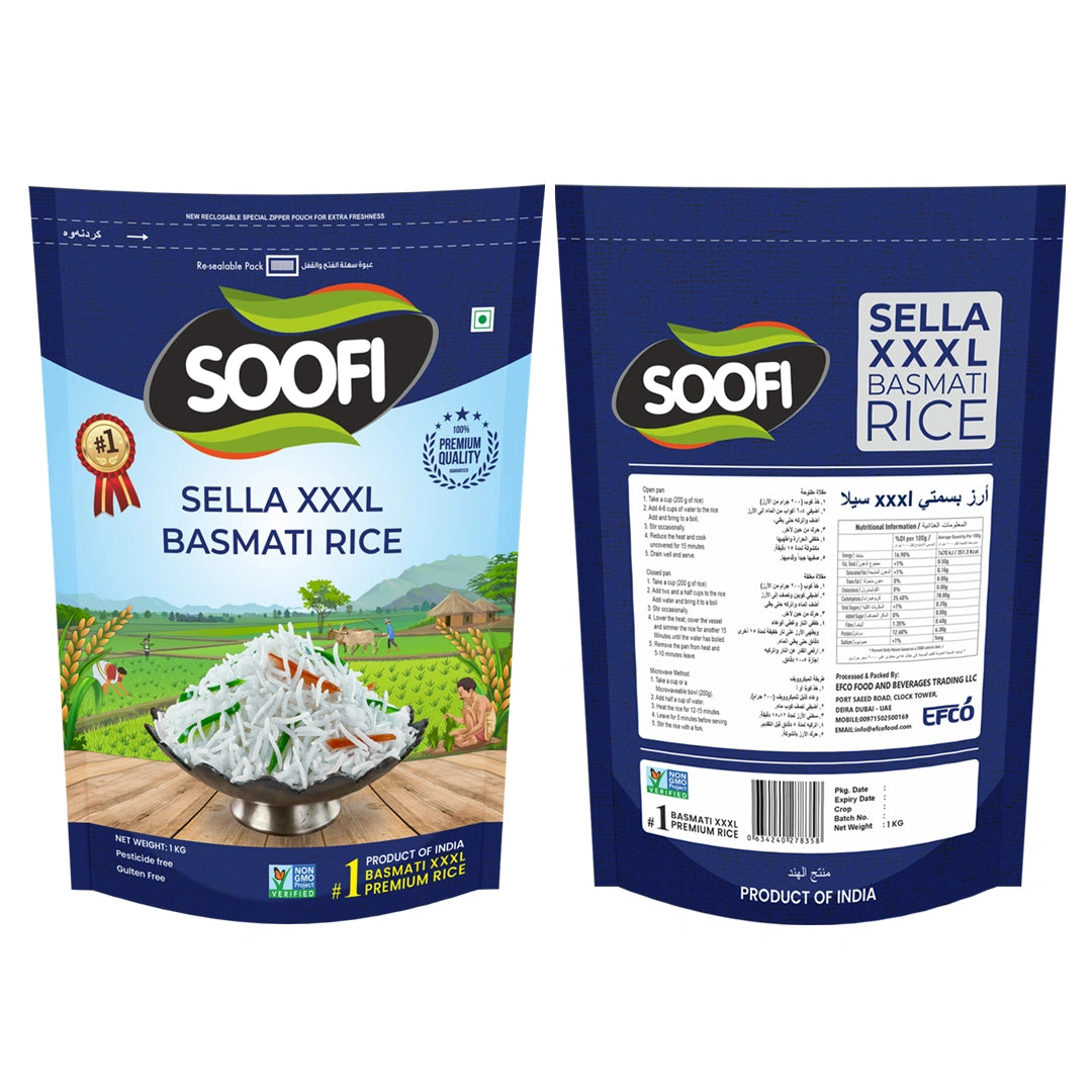 Basmati Rice Premium Quality Sella XXXL Rice 2.2 lbs