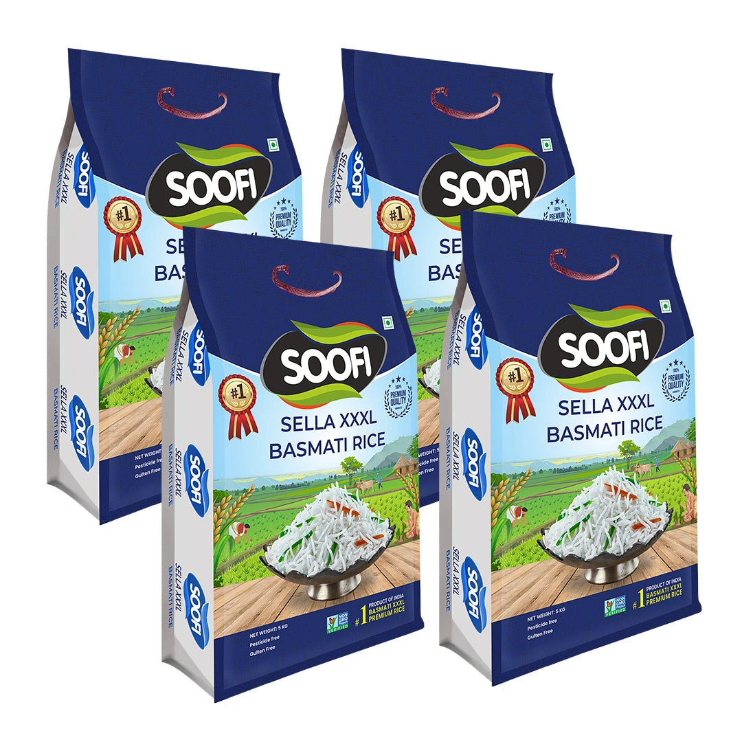 Basmati Rice Premium Quality Sella XXXL Rice 44 lbs