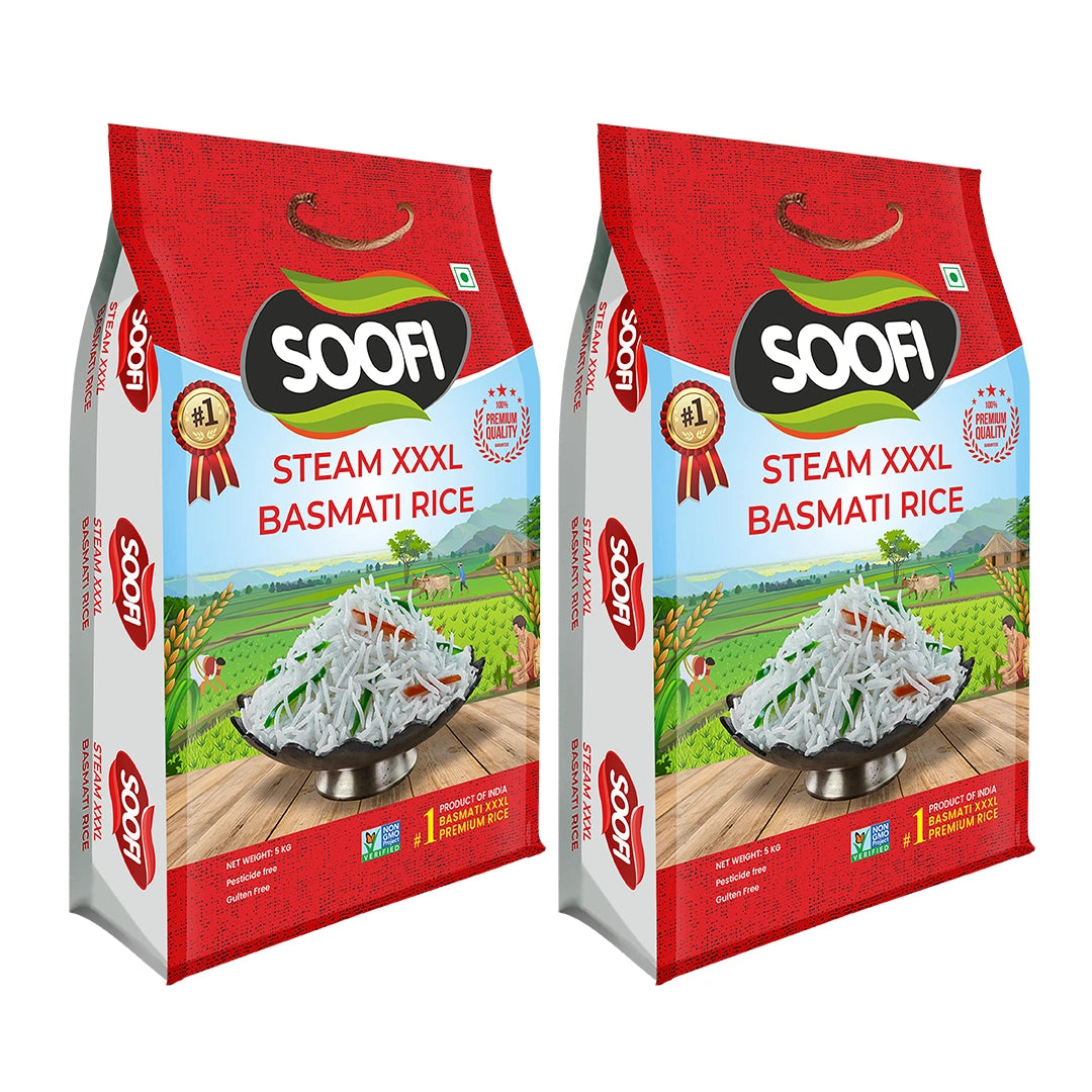 Basmati Rice Premium Quality Steam XXXL Rice 22 lbs