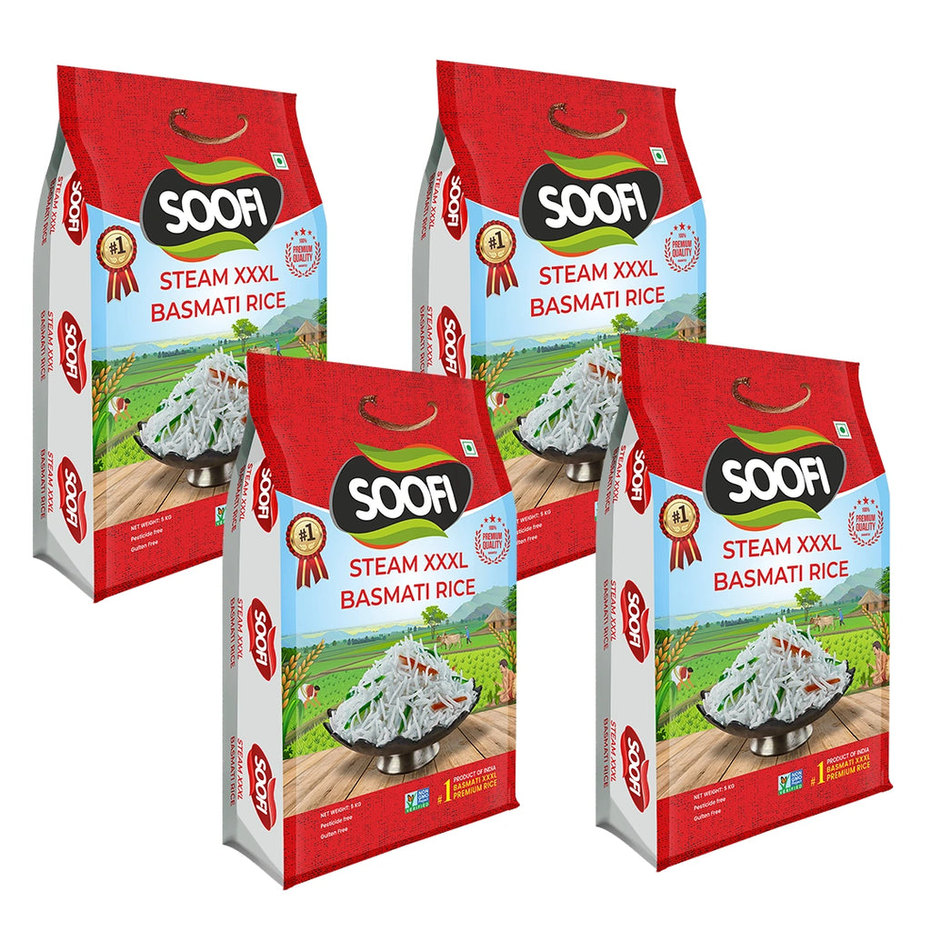 Basmati Rice Premium Quality Steam XXXL Rice 44 lbs